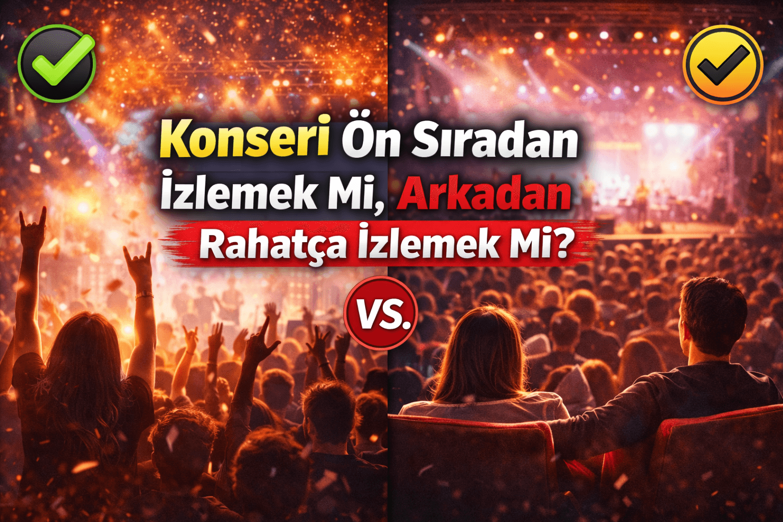 Konseri Ön Sıradan İzlemek Mi, Arkadan Rahatça İzlemek Mi?