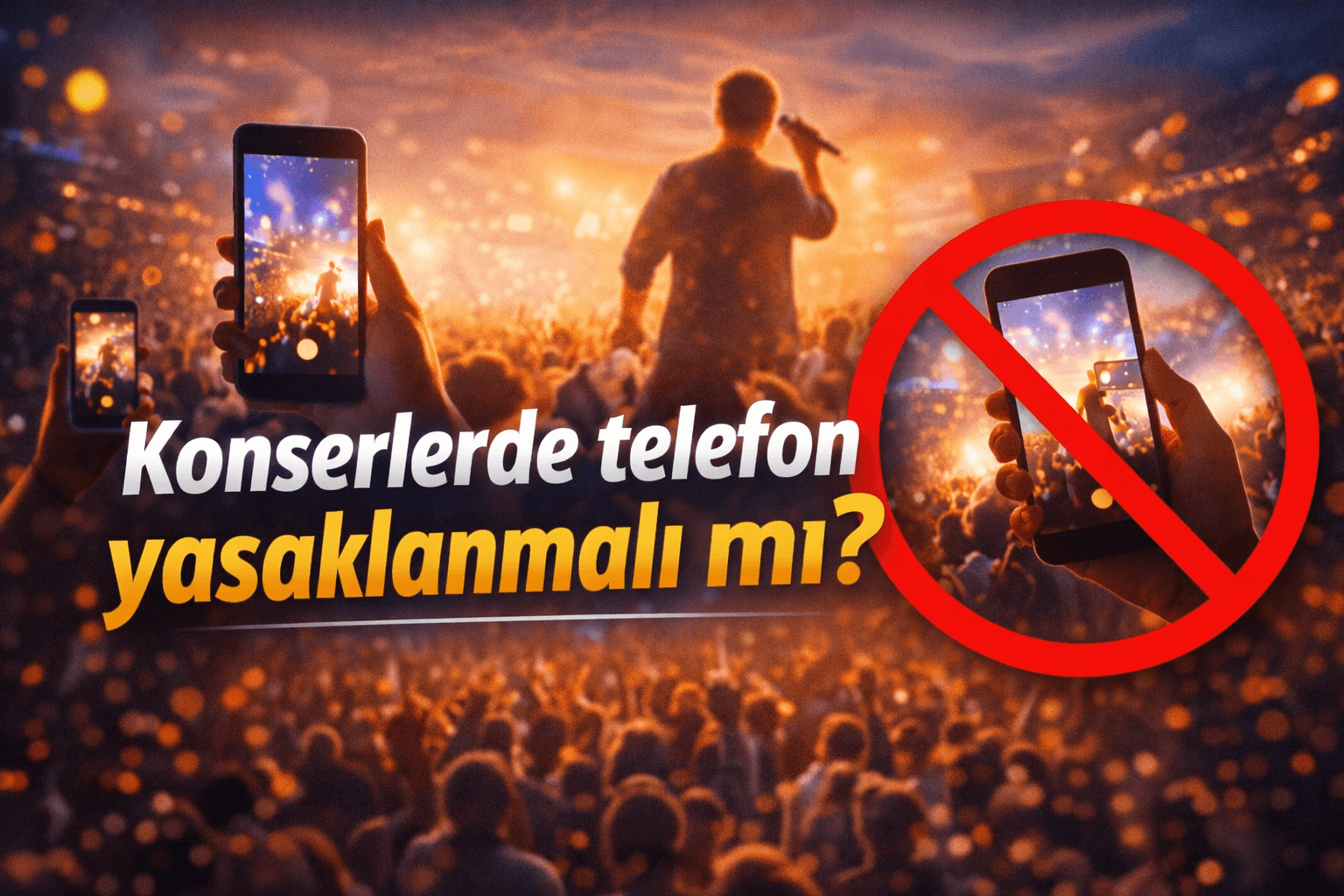 Konserlerde telefon yasaklanmalı mı?