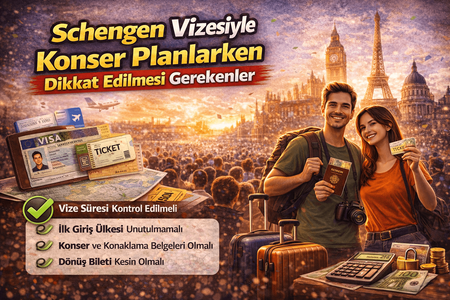 Schengen Vizesiyle Konser Planlarken Dikkat Edilmesi Gerekenler